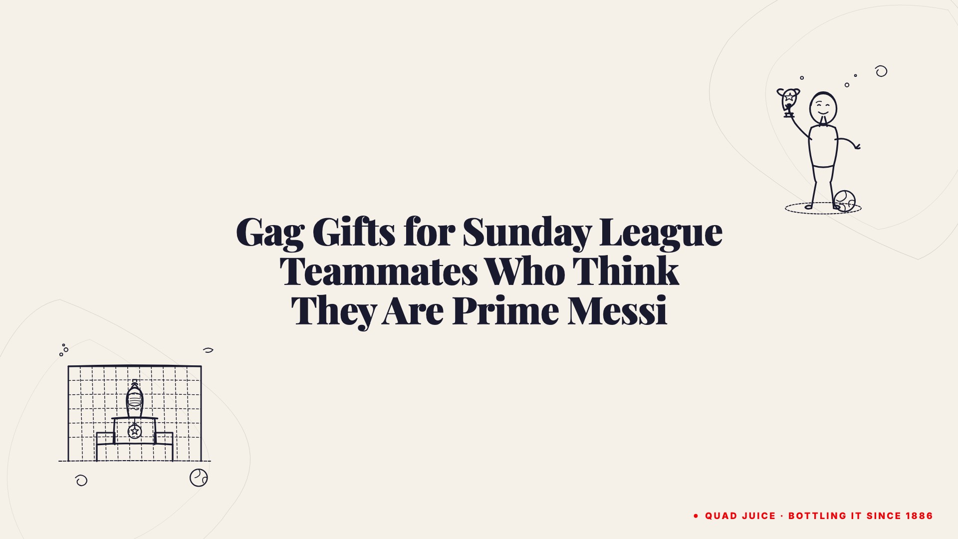 gag gifts for sunday league teammates who think they are prime messi