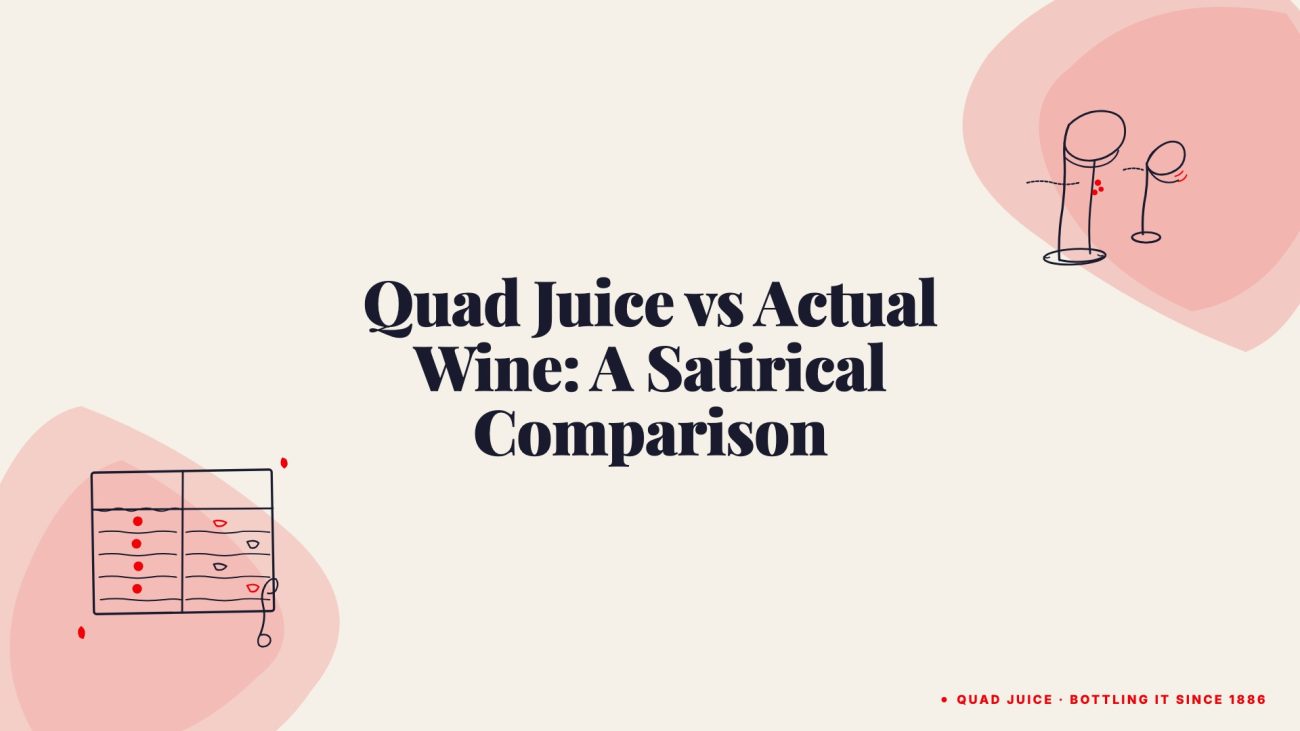 quad juice vs actual wine