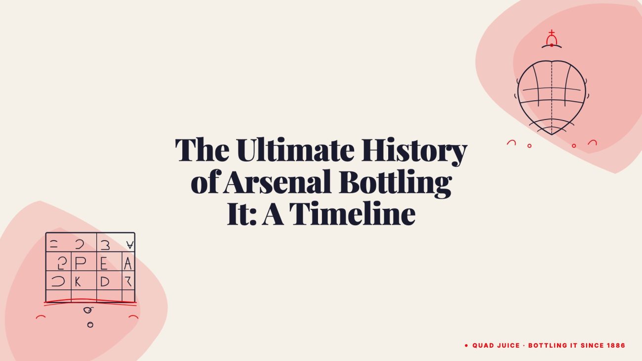 the ultimate history of arsenal bottling it